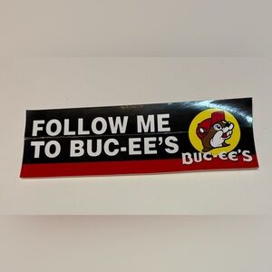 Follow Me To BUC-EE'S - Buc-ee's Bumper Sticker From Buc-ees